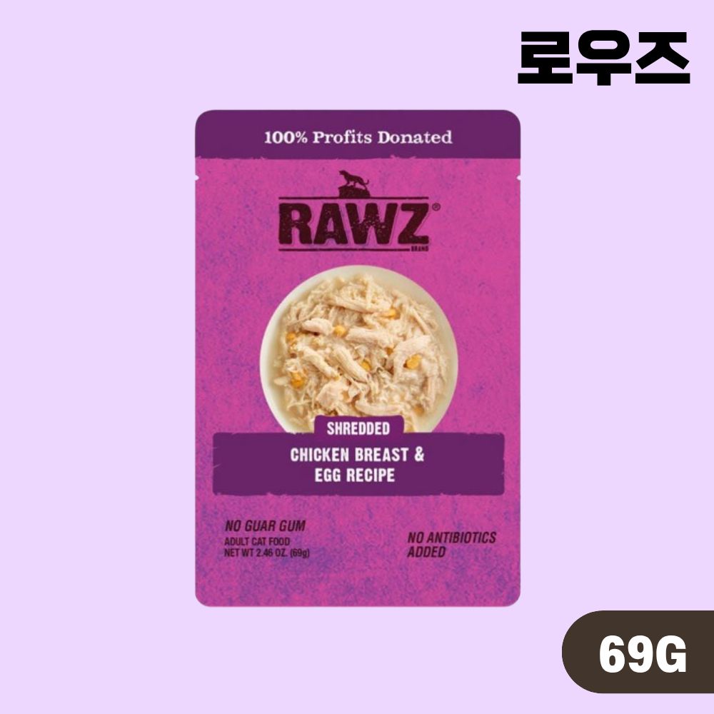 로우즈 슈레디드 습식 파우치 4종 콤보, 69g, 4개 - 상세 이미지 3