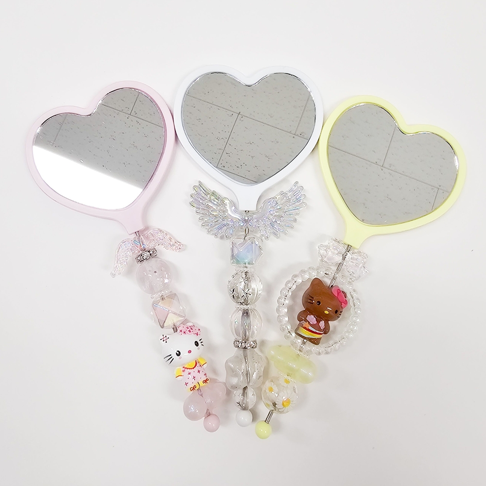 거울꾸미기 비즈 거울 거꾸 동대문 DIY 재료 하트 모양