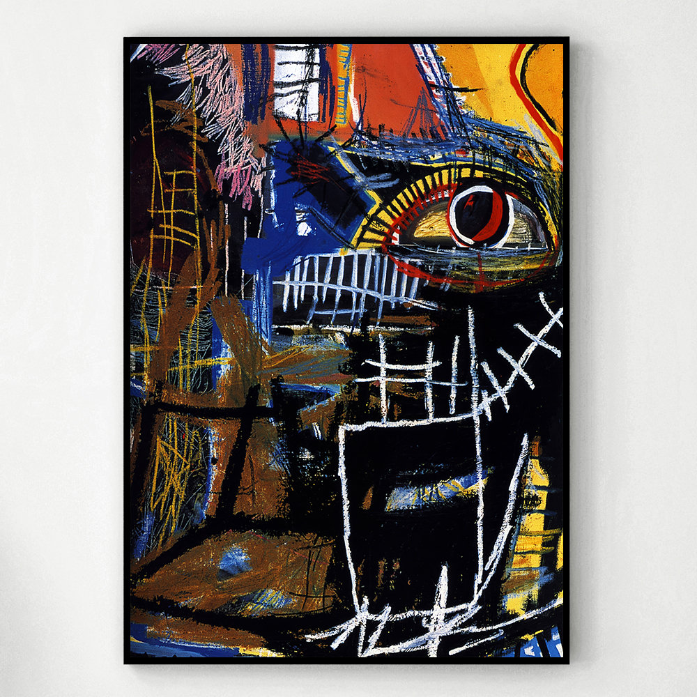 장 미셸 바스키아 인테리어 그림 액자 포스터 명화 5 Head 1981 - 상세 이미지 3