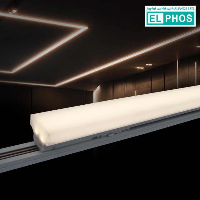 900mm 엘포스 LED 티라인 레일등 광폭 TS 60 45W, 화이트바디 주백색 - 상품 이미지