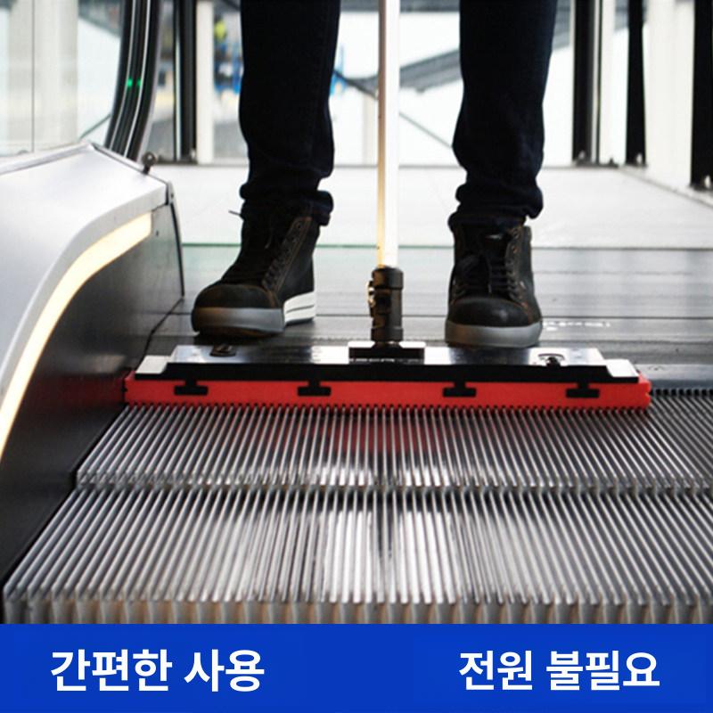 쇼핑몰 청소도구 스위퍼 세트 에스컬레이터 밀대 청소기 평면 60cm 텔레스코픽봉V자형스펀지1개포함 - 상세 이미지 2