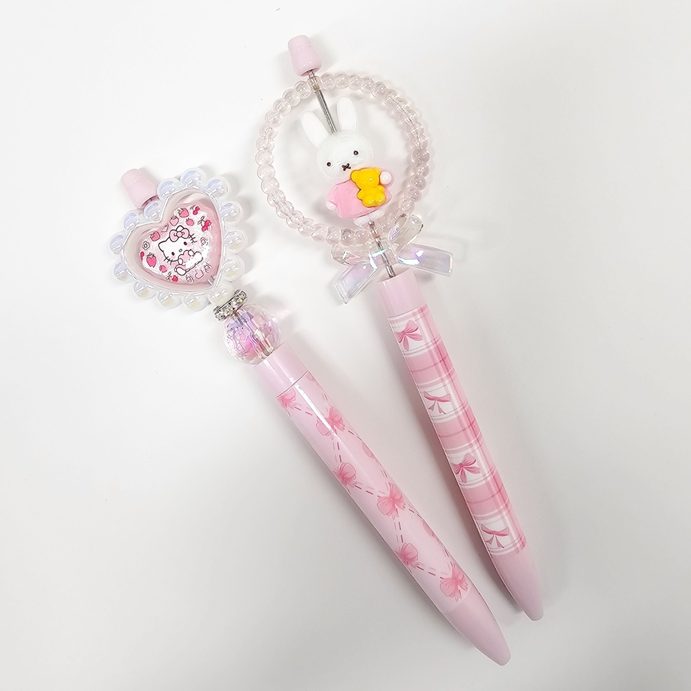 볼꾸 볼펜꾸미기 동대문 비즈볼펜 펜꾸 DIY 리본펜 - 상세 이미지 2
