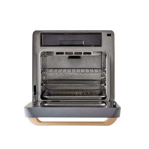 풀무원건강생활 스팀쿡 플러스 에어프라이어 15L, AV15D11 Series, 크리미옐로우 + 웜그레이 상세사진 1