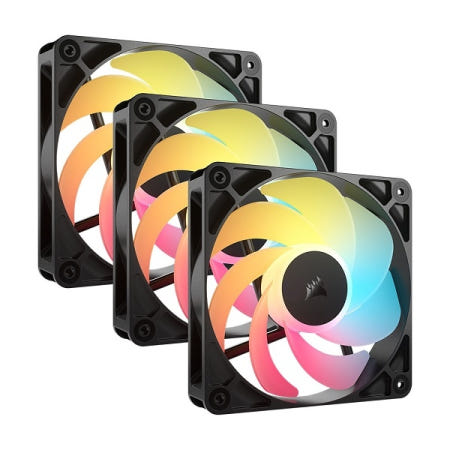 CORSAIR RS120-R ARGB (3팩(트리플팩), 블랙)