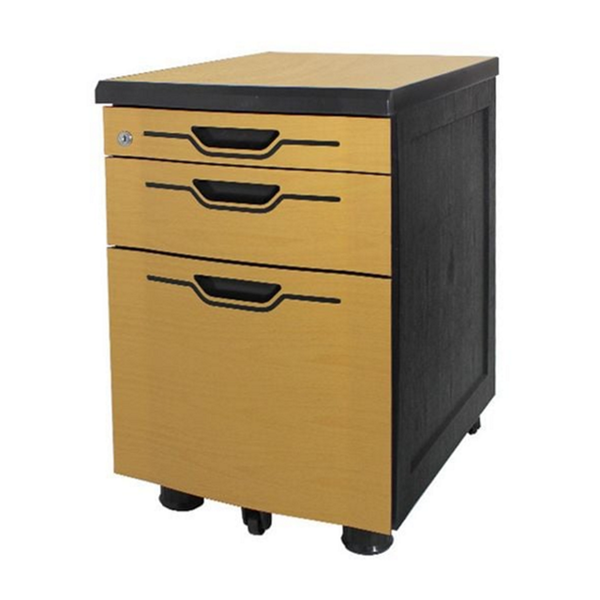 바퀴형 사무용 이동 서랍 잠금 사무실 서랍장 3단 책상 가구