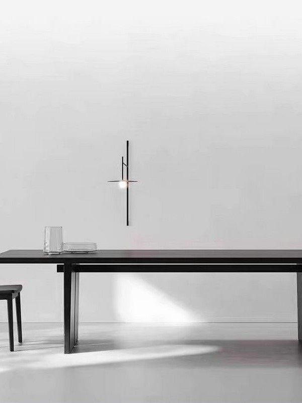 블랙 식탁 8인용 모던 거실 북유럽 책상 10인용 대형 140 x 70 x 75 5cm - 상세 이미지 3