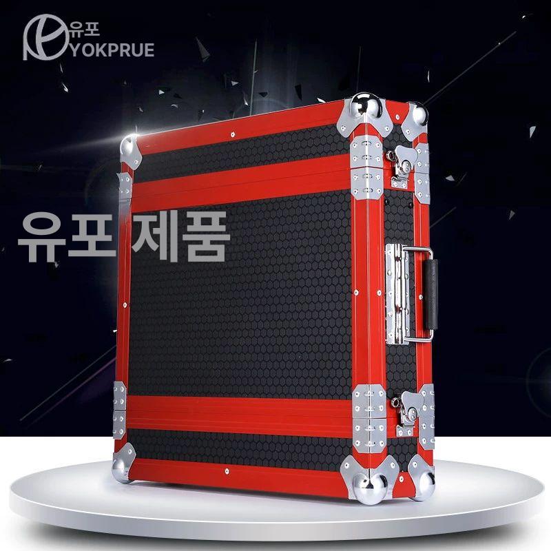 랙 케이스 네트워크 장비 보관 이동식 선반형 구조 앰프 2U 산화 알루미늄 - 상세 이미지 2