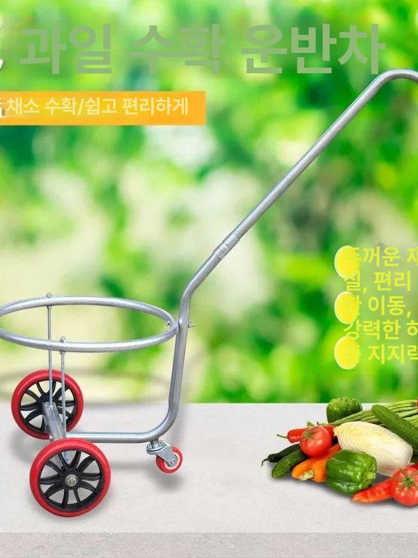 운반 손수레 생수통 농업용 핸드카 물통 정원용 수레 1단계 두꺼운 45강 400kg 이중통 - 상세 이미지 4