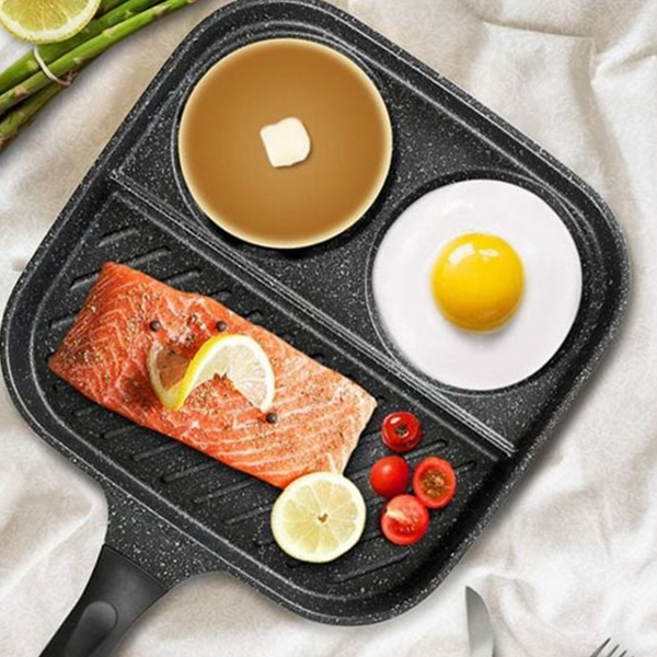 다용도 계란 후라이팬 논스틱 2구 후라이팬 가정용 인덕션 브런치 코팅