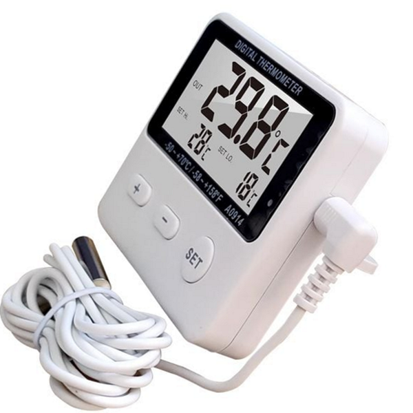 주방 냉장고 온도계 방수 디지털 온도계 알람 냉동고 무선 실내