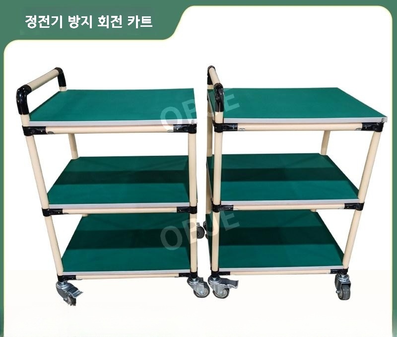 이동식 정전기방지 작업카트 제전 트롤리 공장 실험실 작업대 구루마 포장 - 상세 이미지 4