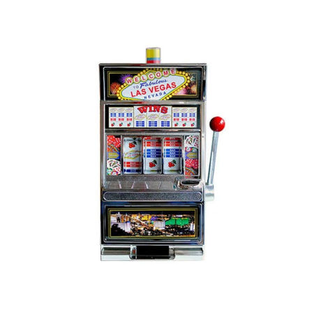 [해외]슬롯 저금통 카지노 잭팟 라스베가스 럭키 복고 가정용 라지 라스비가스 에디션 744 실버