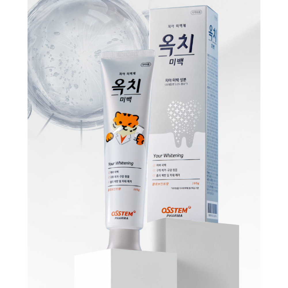 옥치 미니 미백 치약 치아 화이트닝 누렁니 입냄새제거 34g, 10개 - 상세 이미지 5