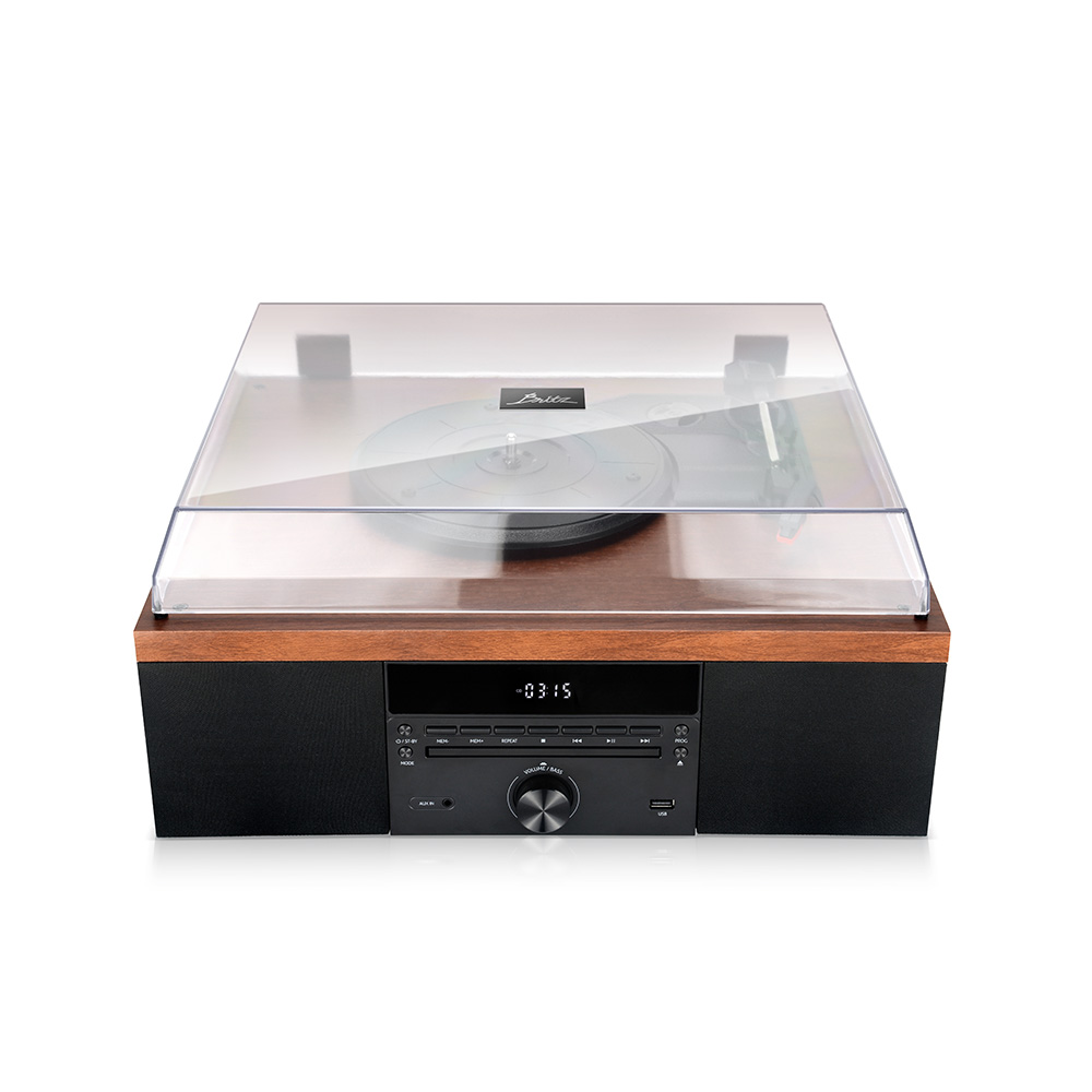 브리츠 BZ-TP5000 올인원 CD플레이어 빈티지 감성 LP 턴테이블 블루투스 스피커 - 상세 이미지 2
