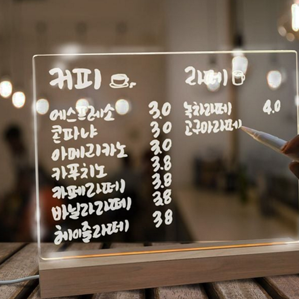 메시지 투명 메모 보드 디스플레이 아크릴 메모 보드 가정용 칠판 - 상품 이미지