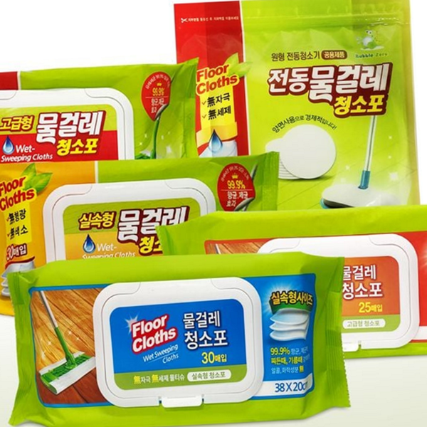 다회용 물걸레 청소포 일회용 물티슈 건식 습식 대형 - 상품 이미지