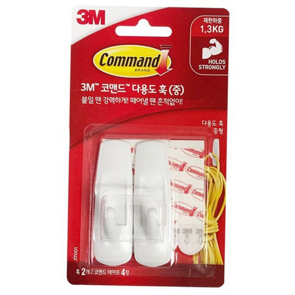 무타공 벽걸이 후크 강력 접착식 후크 다용도 욕실 - 상품 이미지