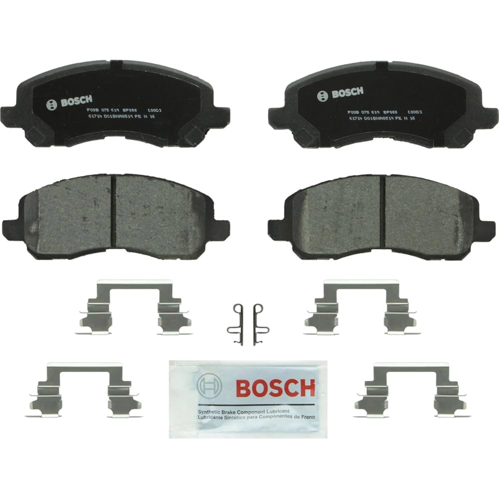 BOSCH BP866 QuietCast 프리미엄 세미 200, 스트라투스, 호환, 등과 닷지 크라이슬러 메탈릭 세트 디스크 캘리버, 미쓰비시 - 패트리어트, 컴퍼스, 세브링, 전면 - 상품 이미지