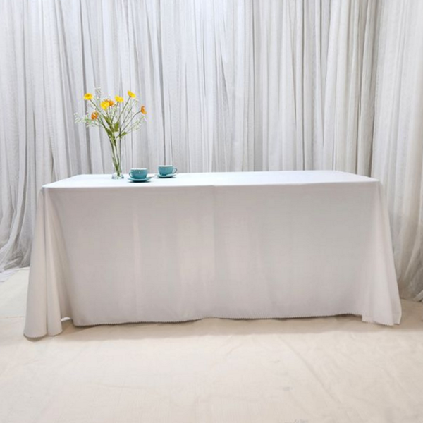 직사각 행사용 테이블보 직사각형 폴리에스테르 테이블보 대형 식탁