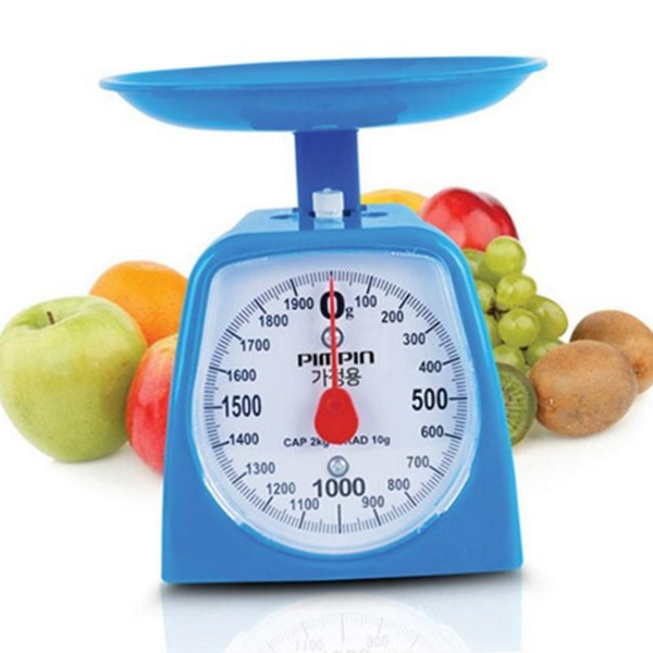 레트로 주방 저울 기계식 아날로그 저울 베이킹 가정용 2kg 요리 - 상품 이미지