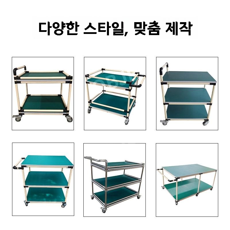 이동식 정전기방지 작업카트 제전 트롤리 공장 실험실 작업대 구루마 포장 - 상세 이미지 5