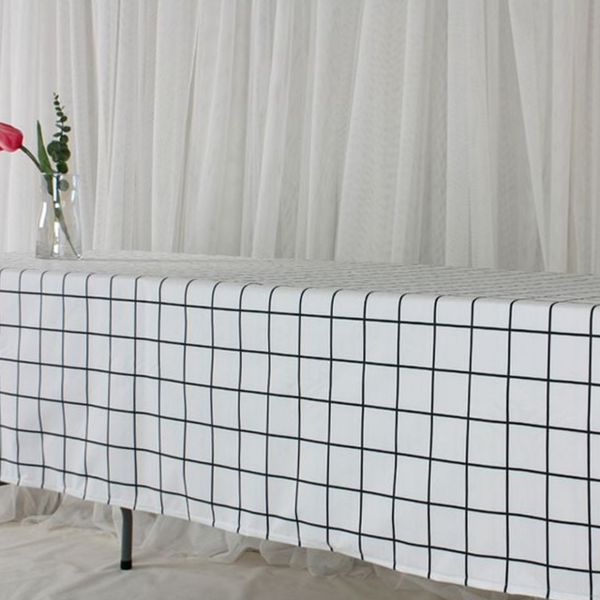 생활 방수 식탁보 캠핑용 방수 테이블보 4인용 6인용 행사용 직사각형