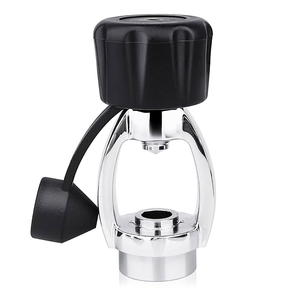 Dawitrly 250-Bar 3500PSI 크롬 도금 황동 부품용 컨버터 더스트 포함 어댑터, - 레귤레이터 캡 탱크 DIN 다이빙 요크 스쿠버 1단계 - 상품 이미지