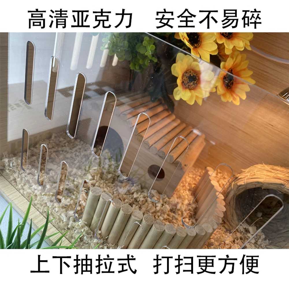 파충류 사육장 소라게 테라리움 DIY 도마뱀 곤충 거미 100x50x50cm 단독형 - 상세 이미지 3