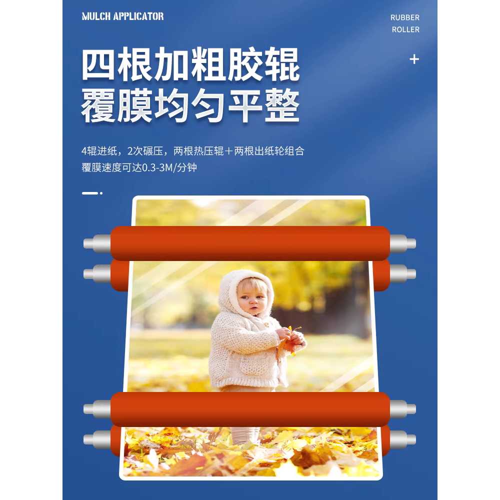 롤러 코팅기 라미네이터 콜드 A3 코팅지 자동 사진 9350 정속형 22cm 유광 필름 1롤 - 상세 이미지 2