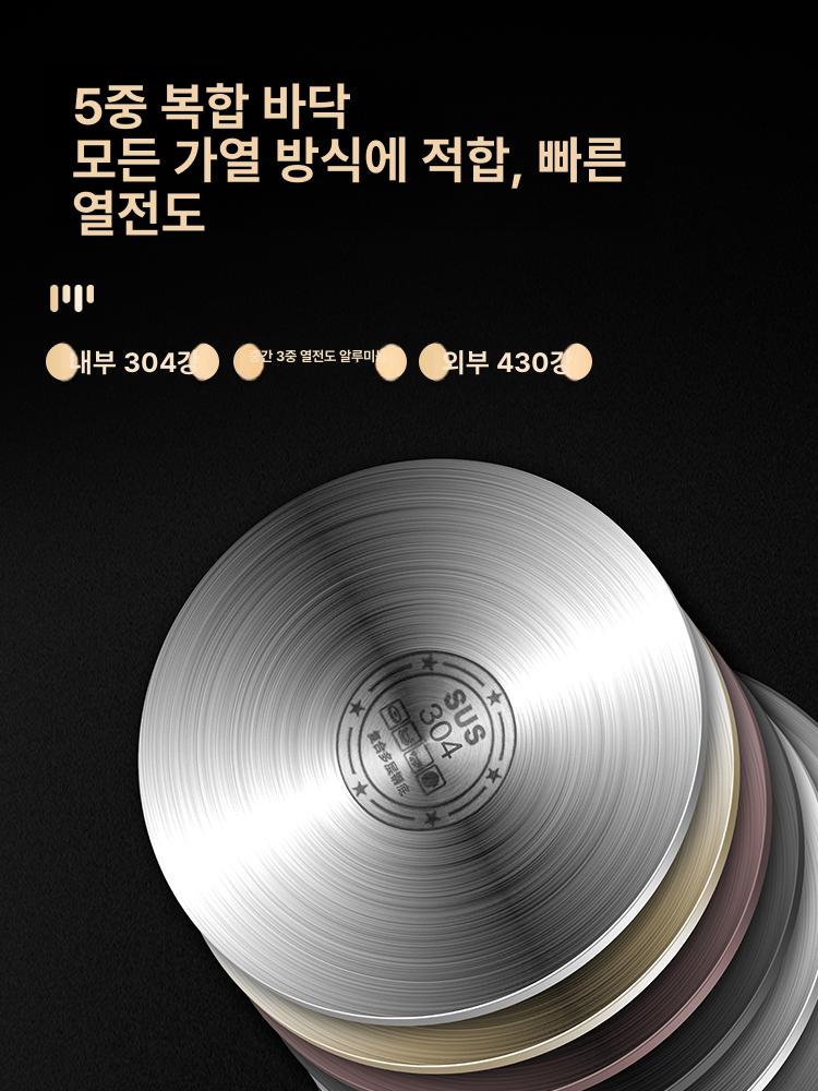 소형 튀김냄비 미니 튀김솥 떡꼬치 튀김 깊은 거름망 솥 1.1L 튀김 바구니 포함 - 상세 이미지 2