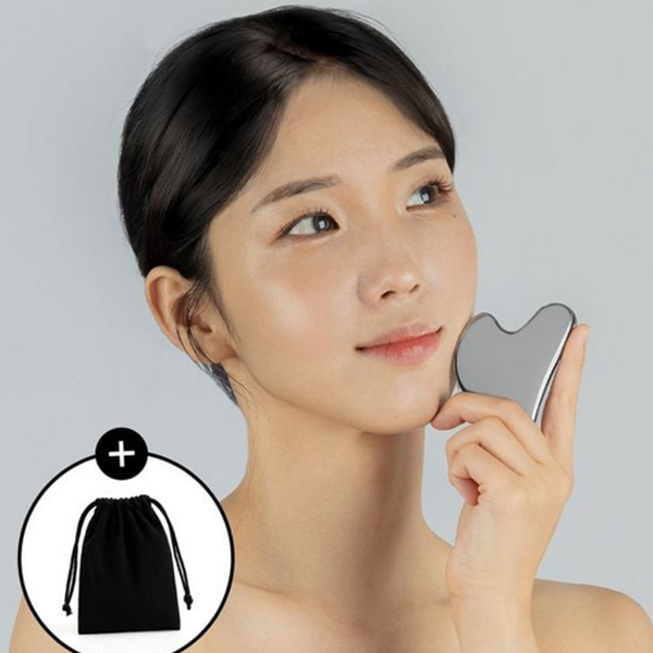 하트 괄사 마사지기 얼굴 바디 괄사 승모근 림프 도구 - 상품 이미지