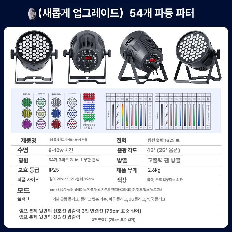 무대 리모콘 웨딩 연회홀 야외용 교회 특수 풀컬러 행사 표준형 54개 풀컬러 파 리모컨 - 상세 이미지 2