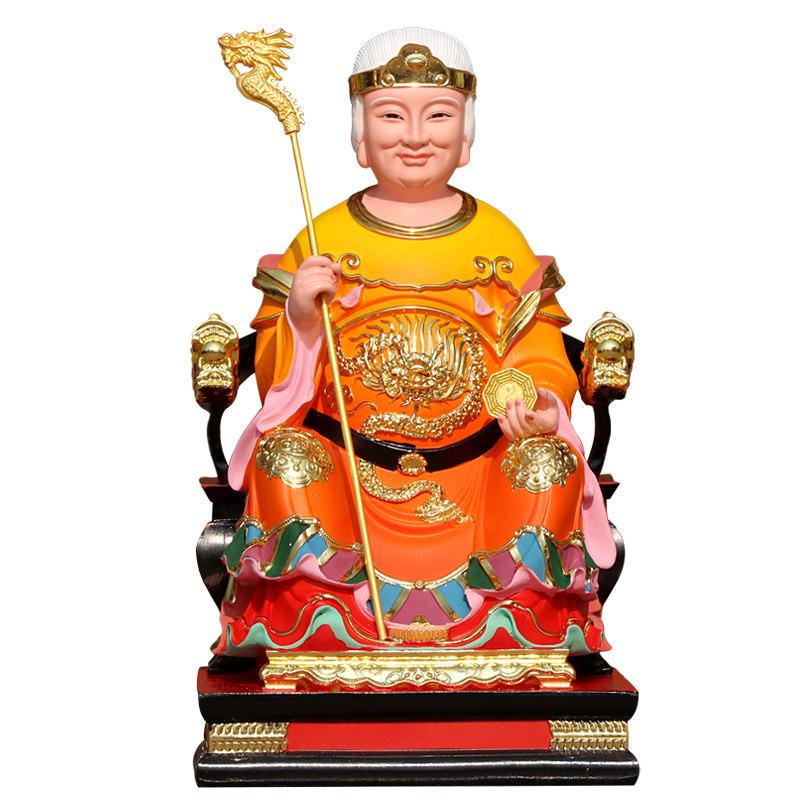 무속 산신 용품 불상 산왕 법당 할머니 무극 노모 16인치 38cm 빨간옷 - 상품 이미지
