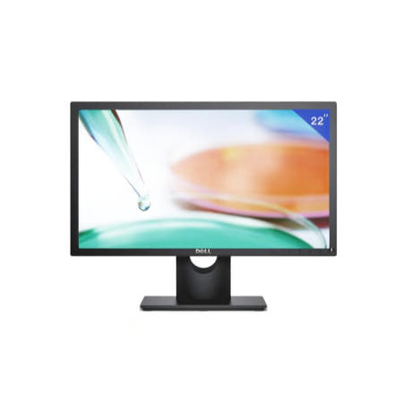 상세페이지 참조 [해외]모니터 받침대 셋업 수납 듀얼 책상 컴퓨터 정리 거치대 델 E2216H 22인치 LED 키보드 마우스 공식 표준 구성