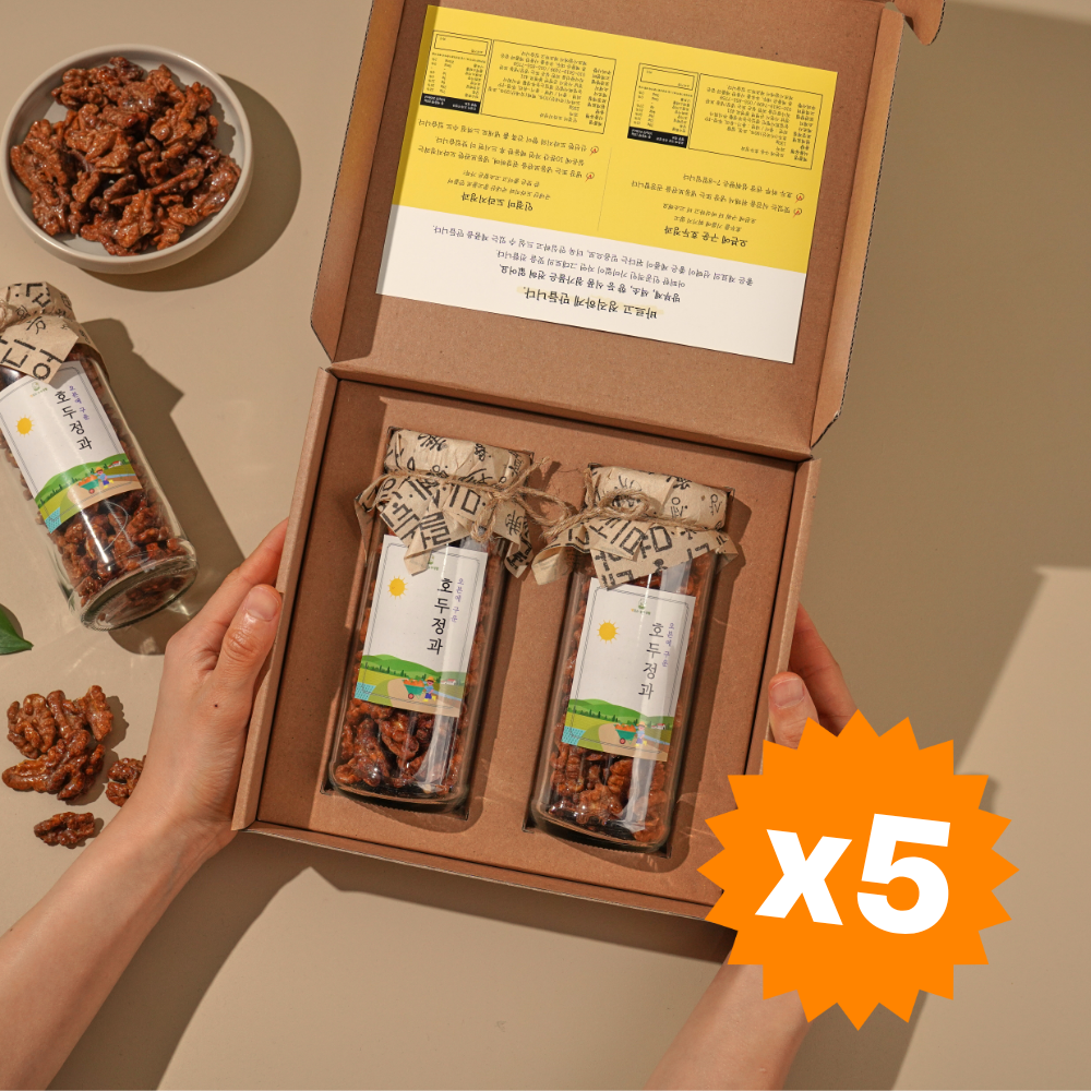 호두정과 호두강정 240g 5세트 조문 답례품 상견례 결혼식 기업 선물 세트 - 상품 이미지