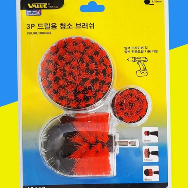 다용도 욕실 청소 브러쉬 줄눈 바닥 청소 브러쉬 세척용 드릴 - 상품 이미지