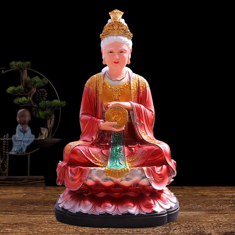 무속 산신 용품 불상 산왕 법당 할머니 무극 노모 16인치 38cm 빨간옷 - 상세 이미지 3