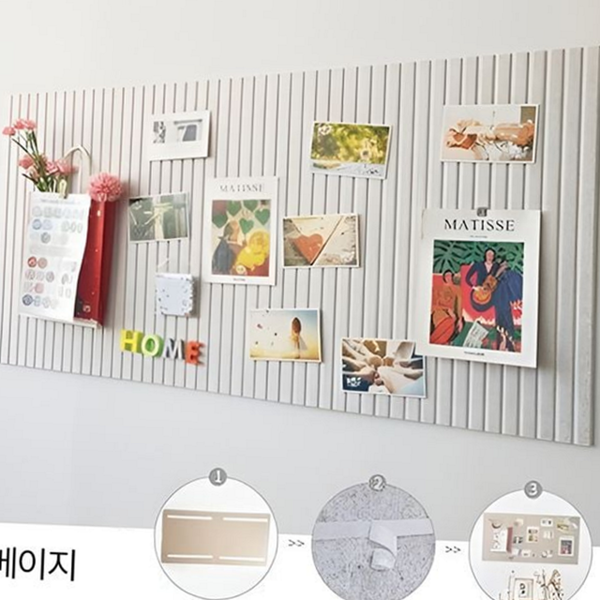 인테리어 부착식 게시판 디자인 펠트 게시판 사무용 메모 - 상품 이미지