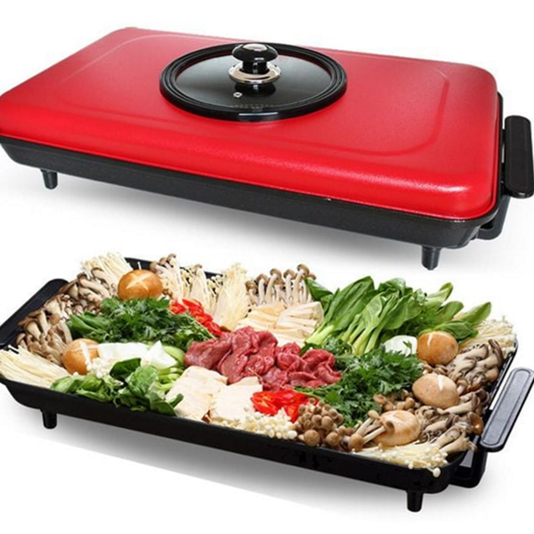 가정용 전기 그릴 팬 휴대용 전기 불판 바베큐 대용량