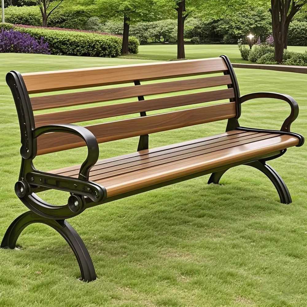 공원 벤치 주물 좌석 학교 마당 긴 산책로 검정다리 120cm 방부목 등받이 없음 이미지 8