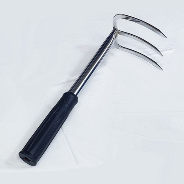 다용도 농업용 쇠스랑 수동 고무 손잡이 쇠스랑 텃밭 농기구 흙갈이