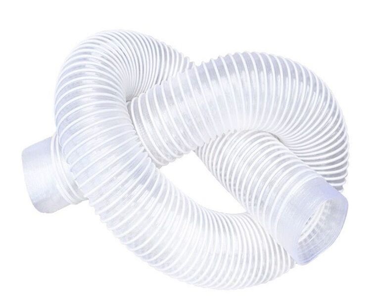집진 투명 플렉시블 집진기용 주름관 덕트 와이어 PVC 내경 25mm 1m - 상품 이미지