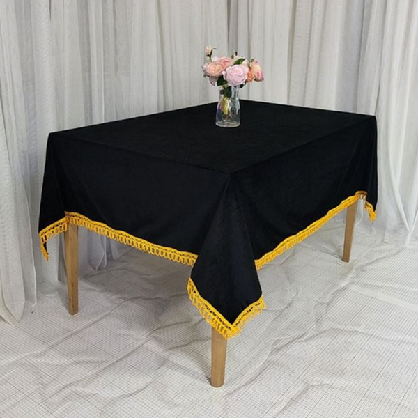 직사각 벨벳 테이블보 고급 식탁 테이블보 패브릭 행사용 장식 파티