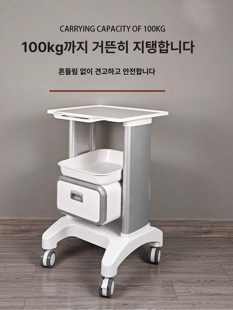 미용 웨건 한의원 장비카트 진료실 운반카트 피부관리용 스타일 A 실리콘 매트 포함 - 상세 이미지 5