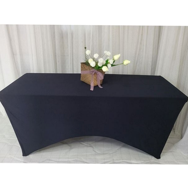 직사각형 테이블 커버 일체형 행사용 테이블보 고정형 스판 탁자