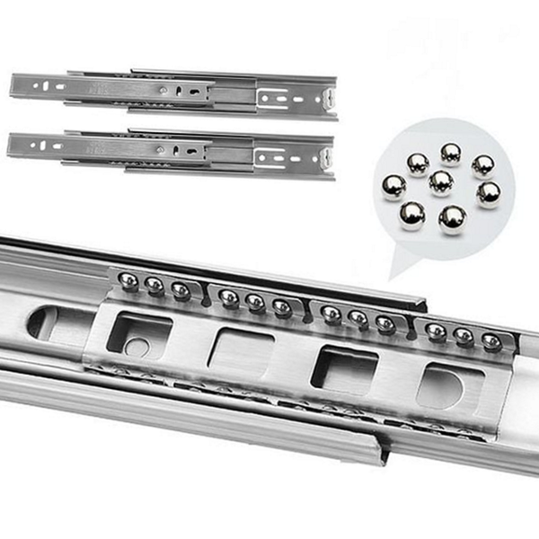 확장형 3단 서랍 레일 무소음 가구 서랍 레일 450mm 싱크대