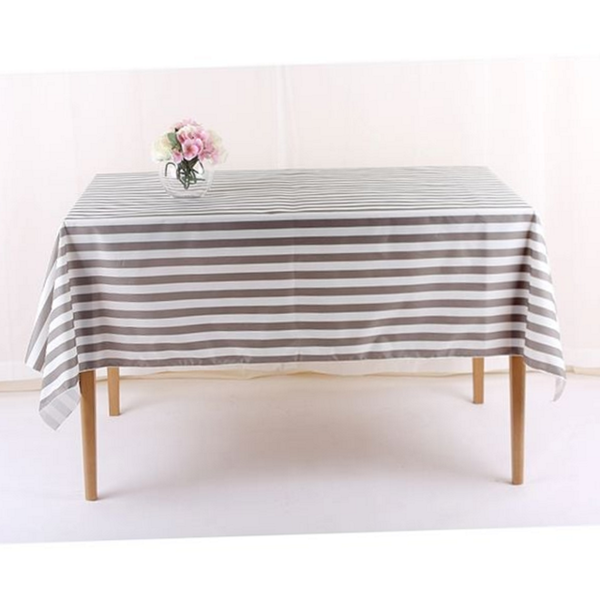 린넨 방수 식탁보 북유럽 스트라이프 식탁보 주방테이블 사각