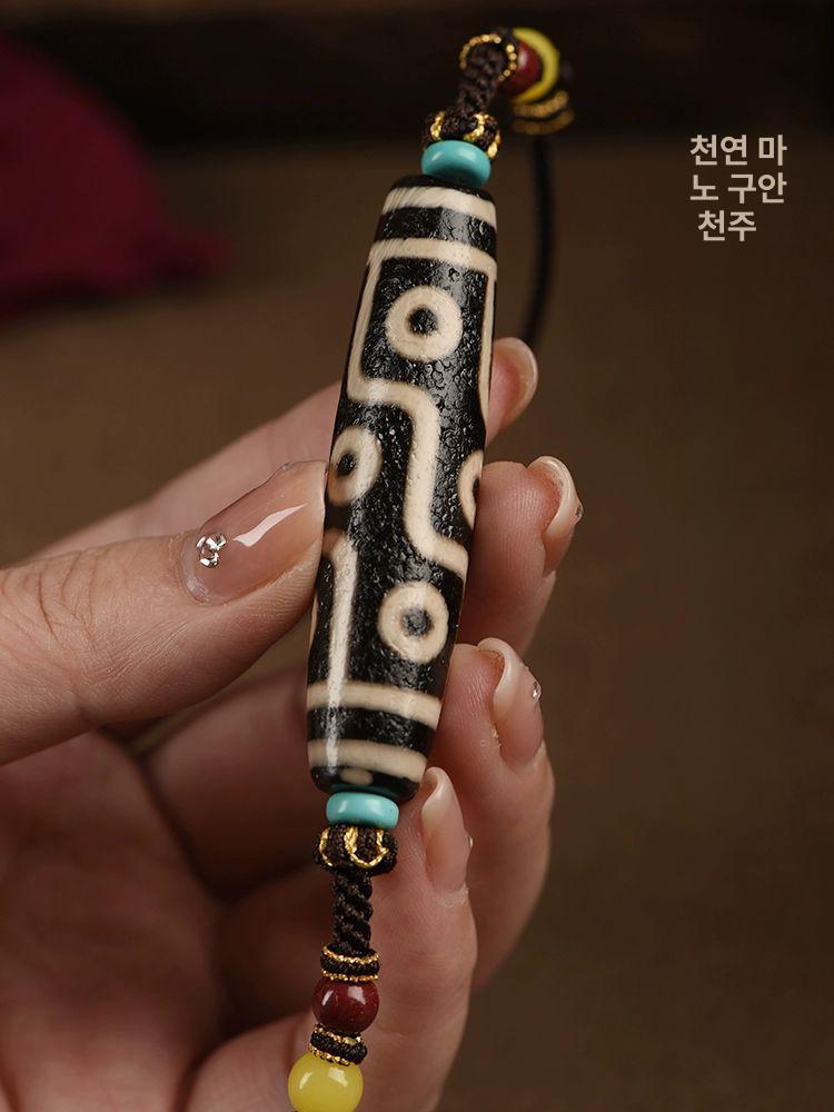 합격 불교 염주 티벳 목걸이 재물운 구안천주 티벳천주 단주 행운 구슬 배 로프 소원 소형 - 상세 이미지 2