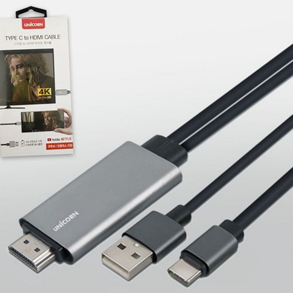 스마트폰 c 타입 미러링 케이블 디스플레이 hdmi 미러링 케이블 태블릿 - 상품 이미지