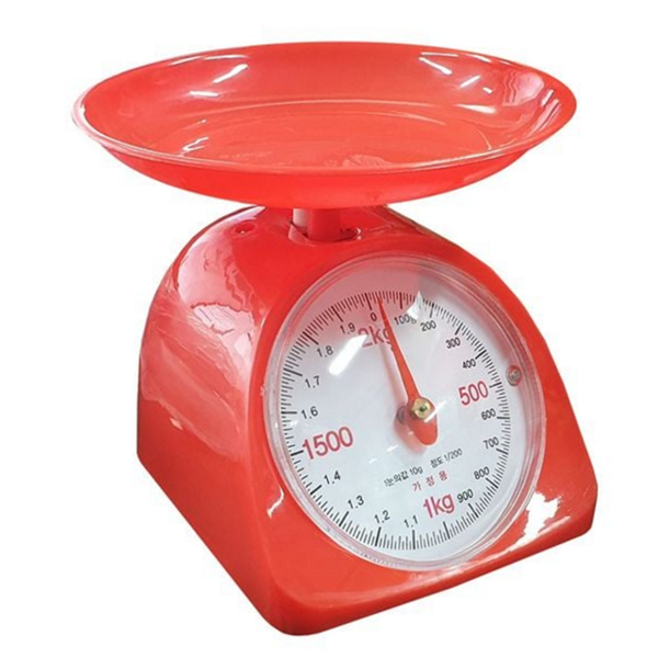 기계식 주방 계량 저울 다이얼 가정용 계량 저울 2kg 베이킹 - 상품 이미지